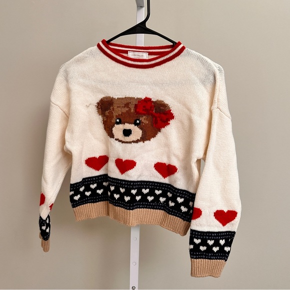 MONNALISA
GIRLS IVORY WOOL KNIT SWEATER size 10 - Picture 2 of 5